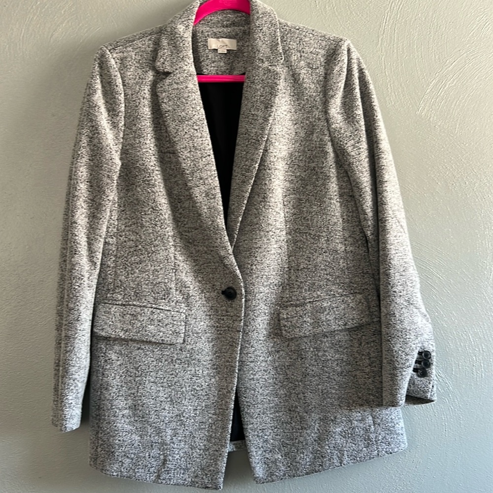 Loft gray blazer, size 10.
